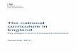 The national curriculum in England€¦ · their school curriculum by subject and academic year online. 2 2.5 All ... the national curriculum specifications. ... The national curriculum