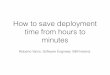 How to save deployment time from hours to minutesagiliaconference.com/engine/wp-content/uploads/2015/02/2015-Agilia... · App server, HTTP server 3. Instance App server 1 4. ... Deploy