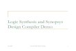 Logic Synthesis and Synopsys Design Compiler Demoseda/synthesis_synopsysDC.pdf · 01.21.2005 ECE 394 ASIC & FPGA Design 2 ASIC Synthesis Where are we now? Logic Synthesis is the automatic