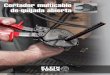 Cortador multicable de quijada abierta - Klein Tools · ADVERTENCIA: NO utilizar para cortar acero ni cable ACSR. Cortador multicable de quijada abierta • Mecanismo de trinquete