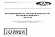 Shop, Distributive and Allied Employees’ Association Warehouse Agreem · PDF fileBUNNINGS WAREHOUSE AGREEMENT 2010 OPERATIVE ON AND FROM 13 JUNE 2011 THROUGH TO 30 JUNE 2013 Shop,