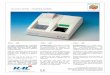 COAGULATION - COAGULACIÓN SP.pdf · ISO 13485:2003 / ISO 9001:2000 / ISO 14001:2004 approved. ONE CHANNEL COAGULOMETER The detection lamp intensity is automati-cally adjusted after