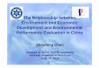 The Relationship between Environment and Economic ... · The Relationship between Environment and Economic Development and Environmental Performance Evaluation in China ... time-series