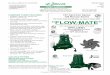 “FLOW-MATE” - Grainger Industrial Supply · “FLOW-MATE ” FOR SEPTIC TANK ... Standard UL778 Product information presented here reflects conditions at time of publication