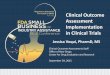Clinical Outcome Assessment Implementation in .Clinical Outcome Assessment Implementation in Clinical