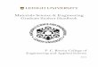 Materials Science & Engineering - Lehigh Universityinmatsci/handbooks/MSE_grad_handbook.pdf · 2016-08-25 · Materials Science & Engineering Graduate Student Handbook P. C. Rossin