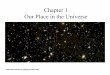 Chapter 1 Our Place in the Universe - Western Universitybasu/teach/ast021/slides/chapter01.pdf · Universe • What is our place in the universe? ... and they are spread across 100,000