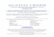 Agatha Crispie Preview - Eftelfoxplays/preview/PDF/Agatha Crispie Preview.pdf · 2 AGATHA CRISPIE Synopsis A comedy about Dame Agatha Christie and her famous fictional characters
