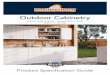 Outdoor Cabinetry - The Home Depot · Ideal Cabinetry™ (warrantor) warrants to the original consumer purchaser, that the WeatherStrong® branded outdoor cabinets will be free from