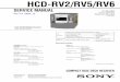 HCD-RV2/RV5/RV6 - Diagramas Electrónicos Para …archivos.diagramas.mx/audio/HCD-RV2 RV5 RV6 sm.pdfHCD-RV2/RV5/RV6 Tourist Model HCD-RV5 HCD-RV2/RV5/RV6 Amplifier section HCD-RV2: