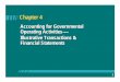Accounting for Governmental Operating Activities ...2002-1-17 · 1 Chapter 4 Accounting for Governmental Operating Activities----Illustrative Transactions & Financial Statements