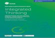 CIMA Global Academic Research Program Integrated Thinking and Insight... · On the other hand, ... Integrated Thinking is a term that refers to the conditions and processes that are