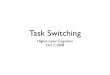 Task Switching - University of Colorado Bouldermatt.colorado.edu/teaching/highcog/fall8/Mollison_taskswitching.pdf · part of TSR cannot be done until exogenously triggered by stimulus