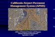 Introduction of Airport Pavement Management System (APMS) .California Airport Pavement Management