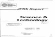 Science & Technology - Defense Technical Information … · SCIENCE & TECHNOLOGY ... Development of Materials for Automobiles Reported (NIKKO MATERIALS, Oct 86) 1 ... steadily approaching