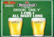 a IPlace Bar & Bistro FEBRUARY I-FOR-I ALL NIGHT LONG ... · 'a IPlace Bar & Bistro FEBRUARY I-FOR-I ALL NIGHT LONG TRADE MARK Heineken@ Est. Heineken@ Est. Heineken@