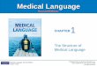 Medical Language - lincolnhs.org · Medical Language, Second Edition Susan Turley The Beginning of Medical Language (cont’d) •Some medical words are identical to Latin ... paranoia
