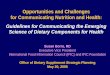 Opportunities and Challenges for Communicating …dietary-supplements.info.nih.gov/pubs/publicmtg2005/s...Opportunities and Challenges for Communicating Nutrition and Health: Guidelines