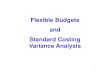 Flexible Budgets and Standard Costing Variance Analysis · Standard Costing Variance Analysis. 1. CheeseCo. Static Budgets and Performance Reports 2. ... Total variable cost $ 7.50