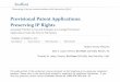 Provisional Patent Applications: Preserving IP .Provisional Patent Applications: Preserving IP Rights