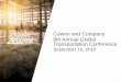 Cowen and Company 8th Annual Global - ArcBest Corporation · Cowen and Company 8th Annual Global ... filings with SEC, including our Annual Report on Form 10-K, ... Research shows