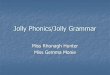 Jolly Phonics/Jolly Grammar - Glow Blogs · PDF fileJolly Grammar * Jolly Grammar links directly to Jolly Phonics work previously taught * weekly focus that covers spelling and grammar