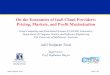 On the Economics of IaaS Cloud Providers: Pricing, …adel/pdf/phdcompletion.pdfOn the Economics of IaaS Cloud Providers: Pricing, Markets, and Profit Maximization ... pricing plans