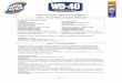 Material Safety Data Sheet (MSDS) - files.wd40.com All... · Wash thoroughly after handling. Potential Health Effects: ... the MSDS contains all of the information required by the