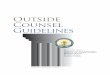 OUTSIDE COUNSEL GUIDELINES - New Jersey outside counsel must obtain the Designated Attorney’s advance consent before agreeing to represent such persons in their individual capacities