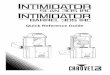 Quick Reference Guide - CHAUVET DJ · The Intimidator Scan/Barrel 305 IRC Quick Reference Guide (QRG) ... Download the User Manual from  for ... 106 ó 112 Kelly Green + Red 