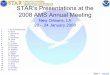 STAR’s Presentations at the 2008 AMS Annual Meeting · 1/18/2008 · STAR’s Presentations at the 2008 AMS Annual Meeting New Orleans, LA 20 ... Dusanka Zupanski - CIRA Mark DeMaria