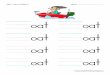 Word Patterns - Letter O - Have Fun .Skill â€“ Word Patterns Name: _____ © oat oat oat oat oat oat