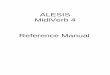 Alesis MidiVerb 4 Reference Manual - goshen.edumatthiass/mus340/MidiVerb4_Manual.pdf · MidiVerb 4 Reference Manual 1 Introduction Thank you for purchasing the Alesis MidiVerb 4 Multi