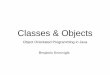 Classes & Objects - GitHub Pages Core Java Concepts Classes, Methods, Overloading, Object Creation, Equality, ... Object Orientation Principles. Arrays in Java Not pointers like in