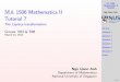 MA 1506 Mathematics II Tutorial 7 - The Laplace … 1506 Mathematics II Tutorial 7 The Laplace transformation Groups: B03 & B08 March 14, 2012 Ngo Quoc Anh ... we simply take the Laplace