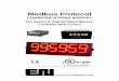 Modbus Protocol - Electro-Numerics 7 - 5. MODBUS PROTOCOL IMPLEMENTATION 1.0 GENERAL The Modbus capability conforms to the Modbus over Serial Line Specification & Implemen-tation guide,