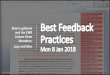 Best Feedback Practices - Final - elc.polyu.edu.hk · How feedback needs to be different for Draft 1 and Draft 2 Feedback on Draft 1 Feedback on Draft 2 4–8 action points (including