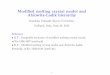 Modi ed melting crystal model and Ablowitz-Ladik hierarchykanehisa.takasaki/res/pmnp13slide.pdf · Modi ed melting crystal model and Ablowitz-Ladik hierarchy ... Modiﬁed melting