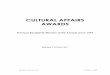 CULTURAL AFFAIRS AWARDS · Cape Cultural Collective Contribution to the ... ARTS AND CULTURE Africa Centre-Infecting the City Best Contribution to ... Edmund Thwaites Performing art: