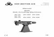 Manual BSH Belt Grinding Machines - SCANTOOL belt grinding machines.pdf · Industrivej 3-9 DK 9460 Brovst Denmark Tel. +45 9823 6266 Fax. +45 9823 6144 KEF-MOTOR A/S Manual BSH Belt