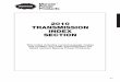 2010 TRANSMISSION INDEX SECTION - Muncie Power … · TRANSMISSION INDEX SECTION Thisindexincludescurrentpopularmakes ... F-6406N-ASW .....6 6TH 39R&39L FULL-52 F-8405B-DM3 