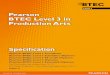 Pearson BTEC Level 3 in Production Arts - Edexcel · PDF filePearson BTEC Level 3 in Production Arts. Edexcel, BTEC and LCCI qualifications Edexcel, BTEC and LCCI qualifications are