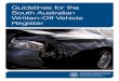 Guidelines for the South Australian Written-Off Vehicle ... The Guidelines for the South Australian