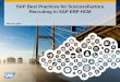 SAP Best Practices for SuccessFactors Recruiting in SAP ...sapidp/012002523100019056192014E/… · blueprint At least 40% time and effort ... ERP Human Capital Management SAP ERP