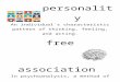 €¦  · Web viewpersonalityAn individual's characteristic pattern of thinking, feeling, and acting. free associationIn psychoanalysis, a method of exploring the unconscious in