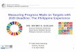 Measuring Progress Made on Targets with 2020 Deadline: … · Republic of the Philippines Philippine Statistics Authority 1 ... Philippine Statistics Authority 8 Education ... during