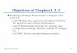 Objectives of Chapters1, 2, 3 - aui.maA.Berrado/MGT5309_PtMBA/Mgt5309_ch02.pdf · Objectives of Chapters1, 2, 3 ... – Ch1 Define SC, expresses correlation between ... determines