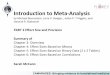 Introduction to Meta-Analysis Size and Precision... · CAMARADES: Bringing evidence to translational medicine Introduction to Meta-Analysis by Michael Borenstein, Larry V. Hedges