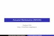 Actuarial Mathematics (MA310)hamilton.nuigalway.ie/teachingWeb/MA310/Investment_A.pdf · Actuarial Mathematics (MA310) Graham Ellis  Graham Ellis  Actuarial Mathematics (MA310)
