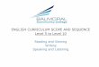 ENGLISH CURRICULUM SCOPE AND SEQUENCE Level …balmoralcommunitycollege.vic.edu.au/files/9114/1263/9234/English... · ENGLISH CURRICULUM SCOPE AND SEQUENCE Level 5 to Level 10 Reading